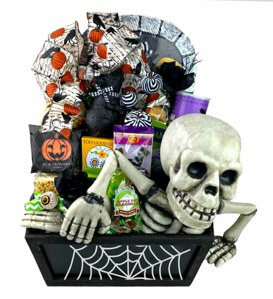 Halloween skeleton gourmet gifts